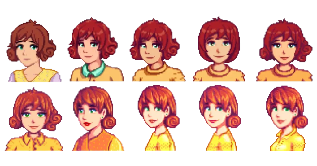Penny Stardew Valley Guide | Schedule, Marrying, and Gifting 8 Evolution of penny