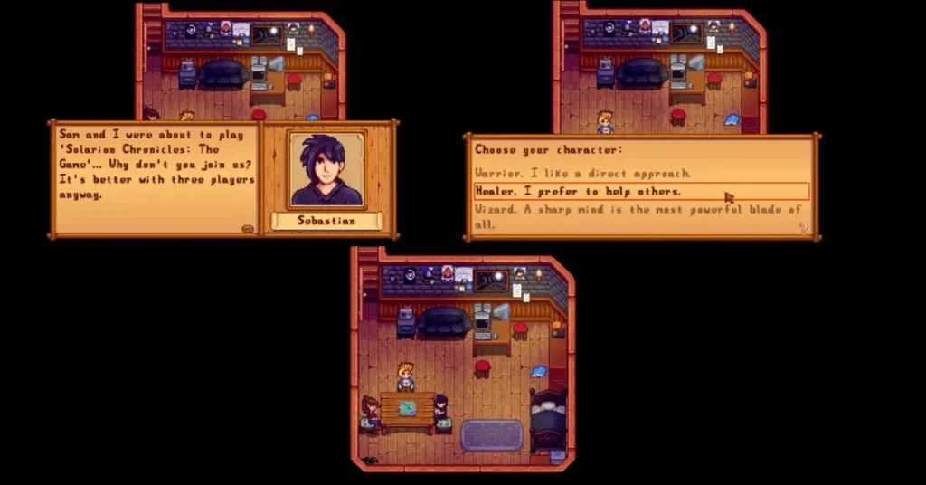 Stardew Valley Sebastian Schedule, Best Gifts, Heart Events 5 6 Hearts Event of Sebastian
