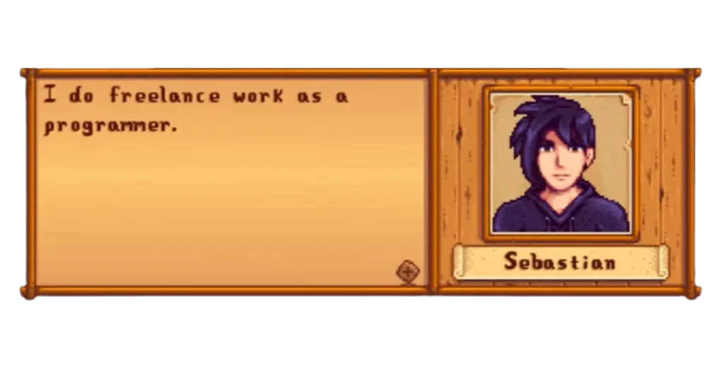 Stardew Valley Sebastian Schedule, Best Gifts, Heart Events 2 Sebastian Job